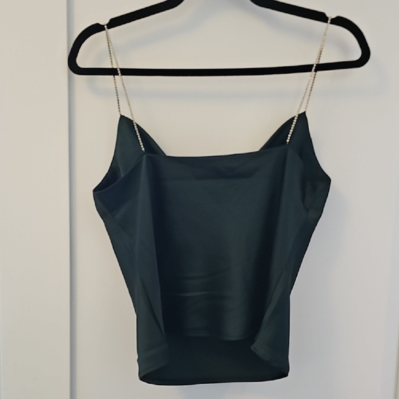 House of Harlow 1960 Dark Green with Chain Straps Size XS - Picture 5 of 10